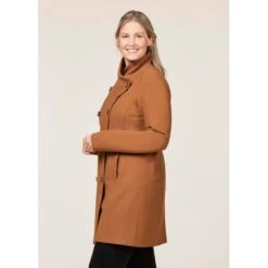 EQL Women's Harper Brushed Ponte Jacket - Caramel -Kensington Shop 682831 800 800
