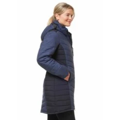 Kerrits Women's Horsey Houndstooth Insulated Parka - Ink Houndstooth/Black -Kensington Shop 683240 800 800