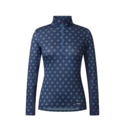 Kerrits Women's Keystone Ice Fil Long Sleeve Shirt - Ink Bits N Crops