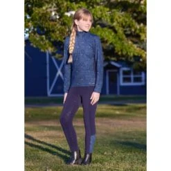 Kerrits Kids' Thermo Tech Printed Tights - Ink/Ink Snaffle -Kensington Shop 683429 800 800