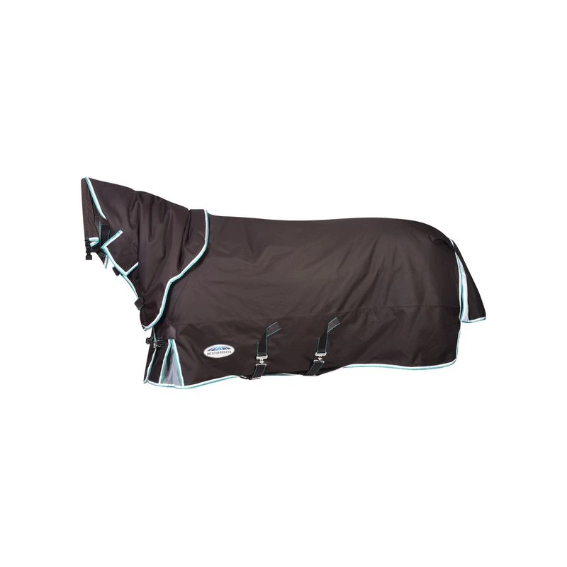 Weatherbeeta Comfitec Ultra Cozi III Detach-A-Neck Medium/Lite - Charcoal/Teal Blue/White 2 Weatherbeeta Comfitec Ultra Cozi III Detach-A-Neck Medium/Lite - Charcoal/Teal Blue/White - Image 2