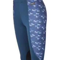 Kerrits Kids' Knee Patch Performance Tights - Lagoon/Ink Mini Run Free 6 Kerrits Kids' Knee Patch Performance Tights - Lagoon/Ink Mini Run Free -Kensington Shop 686979 800 800