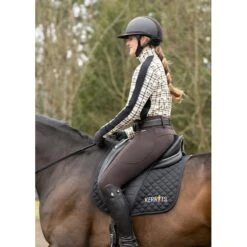 Kerrits Women's Muzzle Nuzzle Fleece Half Zip - Vanilla Plaid Pasture 9 Kerrits Women's Muzzle Nuzzle Fleece Half Zip - Vanilla Plaid Pasture -Kensington Shop 687396 800 800