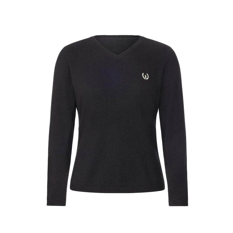 Kerrits Women's Stable Temp Merino Wool Sweater - Black 1 Kerrits Women's Stable Temp Merino Wool Sweater - Black