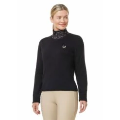 Kerrits Women's Stable Temp Merino Wool Sweater - Black 9 Kerrits Women's Stable Temp Merino Wool Sweater - Black -Kensington Shop 687703 800 800