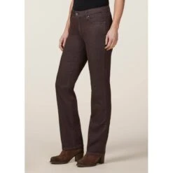 EQL Women's In Motion Straight Leg Pants - Java -Kensington Shop 687873 800 800