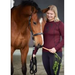 Kerrits Women's Crescent Base Layer Top - Sangria -Kensington Shop 688105 800 800