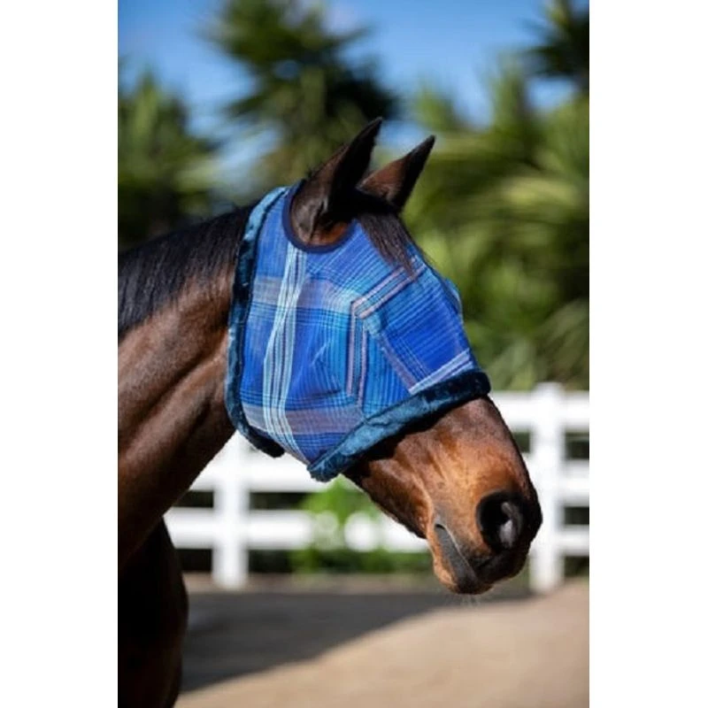 Kensington Fly Mask W/Fleece Trim & Dual Ear Holes - Kentucky Blue 1 Kensington Fly Mask W/Fleece Trim & Dual Ear Holes - Kentucky Blue