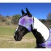 Kensington Fly Mask W/Web Trim & Dual Ear Holes - Lavender Mint