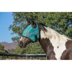 Kensington Fly Mask W/Web Trim & Dual Ear Holes - Atlantis