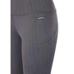 Kerrits Women's Fleece Lite II Knee Patch Tights - Peppercorn Herringbone -Kensington Shop 688595 800 800