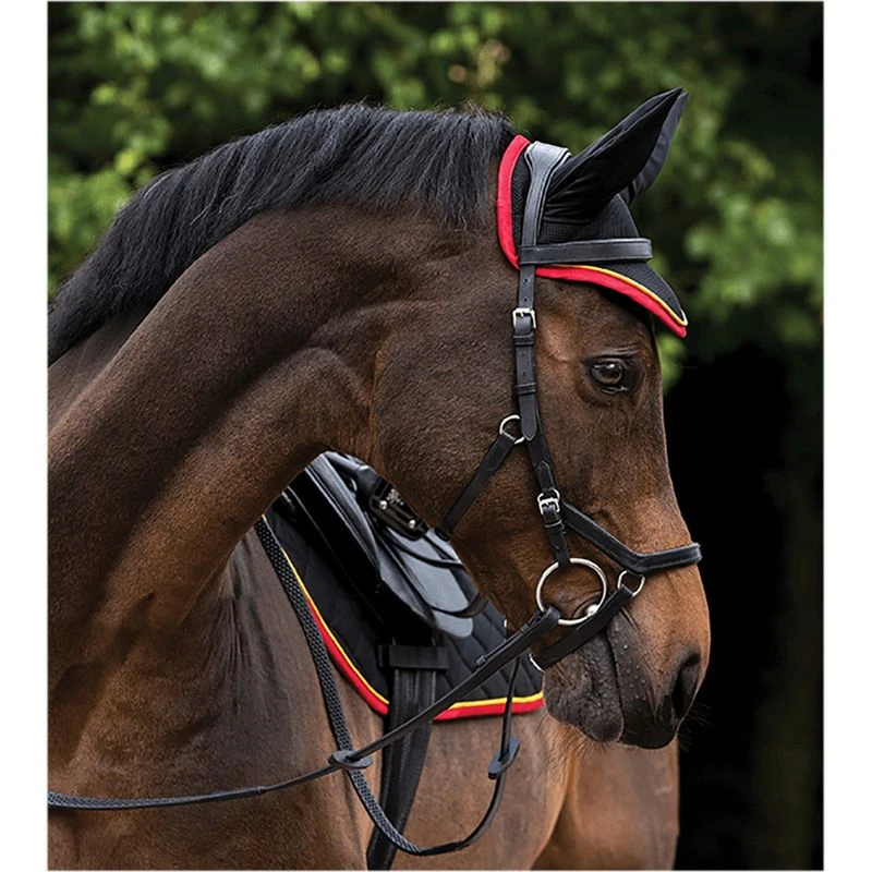 Rambo Ear Net - Black/Gold/Red 1 Rambo Ear Net - Black/Gold/Red