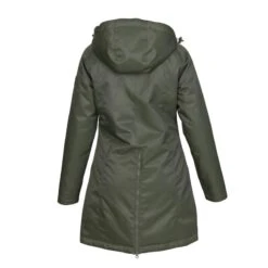Shires Aubrion Women's Halcyon Mid Length Waterproof Coat - Green -Kensington Shop 690468 800 800