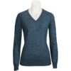 RJ Classics Women's Natalie V-Neck Sweater - Ocean Heather