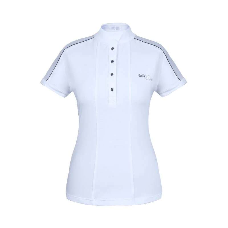 Fair Play Women's Claire Short Sleeve Competition Shirt - White 1 Fair Play Women's Claire Short Sleeve Competition Shirt - White