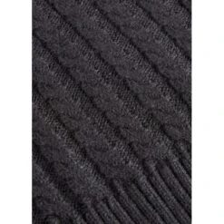 EQL Women's Brittany Cable Knit V-Neck Sweater - Black 10 EQL Women's Brittany Cable Knit V-Neck Sweater - Black -Kensington Shop 694381 800 800