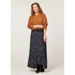 EQL Women's Brittany Cable Knit V-Neck Sweater - Spice 9 EQL Women's Brittany Cable Knit V-Neck Sweater - Spice -Kensington Shop 694398 800 800