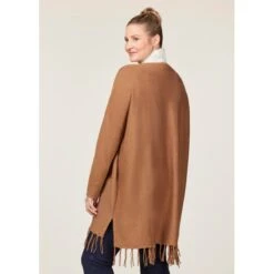 EQL Women's Bits & Fringe Cardigan - Caramel/Java -Kensington Shop 694483 800 800