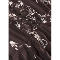 EQL Women's Gwenyth Ecovero Tunic Dress - Java Hunt Field Floral -Kensington Shop 694576 800 800