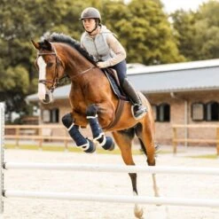 Horze Terrazzo Fleece Lined Brushing Boots - Dark Navy -Kensington Shop 695407 800 800