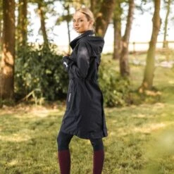 B Vertigo Women's Joanna Raincoat - Dark Navy -Kensington Shop 695684 800 800