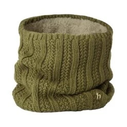 Horze Women's Jelena Knitted Neck Warmer Scarf - Fir Green