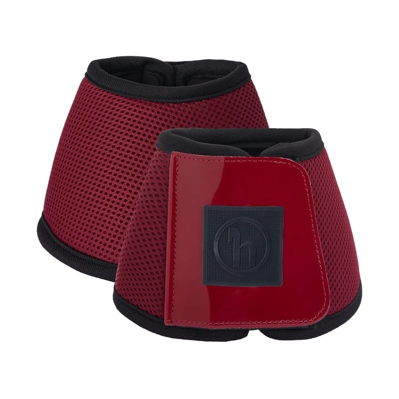 Horze Smoky Twilight Air Mesh Bell Boots - Anemone Dark Pink 1 Horze Smoky Twilight Air Mesh Bell Boots - Anemone Dark Pink