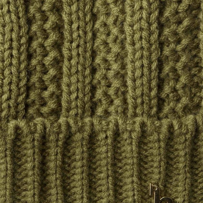 Horze Women's Joleen Knitted Pom Pom Hat - Fir Green 2 Horze Women's Joleen Knitted Pom Pom Hat - Fir Green - Image 2