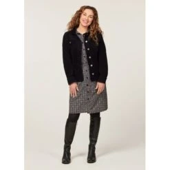 EQL Women's In Motion Corduroy Jacket - Black -Kensington Shop 698243 800 800