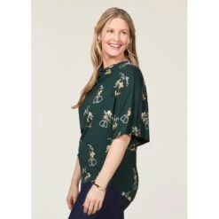 EQL Women's Lexi Cowl Neck Dolman Shirt - Ivy Hunt Field Floral -Kensington Shop 698386 800 800
