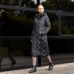 B Vertigo Women's Gem Insulated Long Riding Jacket - Anthracite -Kensington Shop 698842 800 800