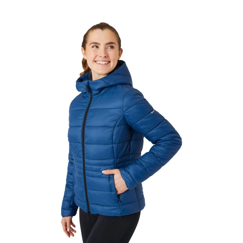 Horze Women's Rea Light Padded Jacket - Opal Blue 2 Horze Women's Rea Light Padded Jacket - Opal Blue - Image 2