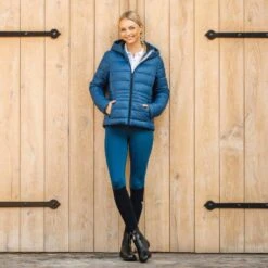 Horze Women's Rea Light Padded Jacket - Opal Blue 7 Horze Women's Rea Light Padded Jacket - Opal Blue -Kensington Shop 699227 800 800