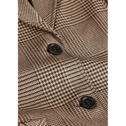 EQL Women's Chelsea Houndstooth Plaid Blazer - Camel/Black -Kensington Shop 700398 800 800