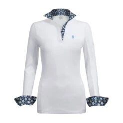 Tredstep Kids' Symphony Paris Long Sleeve Jr Competition Shirt - Nebula Blue