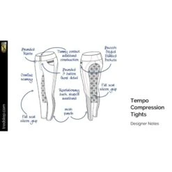 Tredstep Women's Tempo Compression Sport Tights - Charcoal -Kensington Shop 706012 800 800