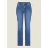 EQL Women's In Motion Button Fly Straight Leg Jeans - Light Wash
