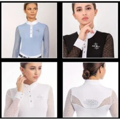 Fair Play Women's Cecile Long Sleeve Competition Shirt - Blue -Kensington Shop 712944 800 800