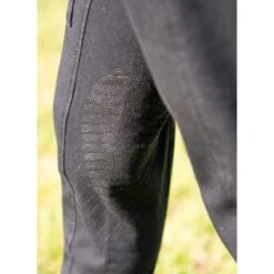 FITS Kids' Denim Knee Patch Tread Breeches - Onyx/Lavender -Kensington Shop 716293 800 800