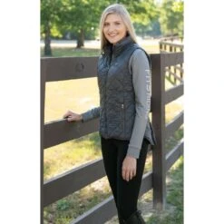 FITS Women's Ainsley Quilted Vest - Ash/Horseshoe -Kensington Shop 716412 800 800