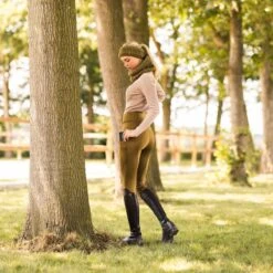 Horze Women's Mira Thermo Full Seat Breeches - Fir Green 13 Horze Women's Mira Thermo Full Seat Breeches - Fir Green -Kensington Shop 716839 800 800